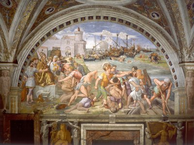 Battle of Ostia by Raffaello Sanzio Raphael